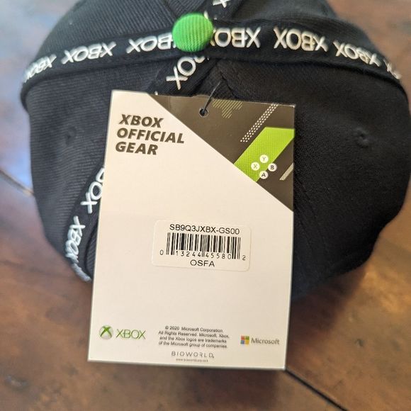New With Tags XBOX Official Merchandise Snapback Hat Green and Black Men's - Picture 3 of 7